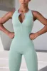 Velocity - Super Sculpt Seamless Zip Up Full Length Unitard in Pistachio sold by Bo + Tee
