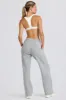 Tall Mid-Rise Straight-Leg Joggers in Grey Marl sold by Bo + Tee