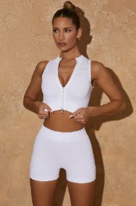 High Energy - Crop Top - White sold by Bo + Tee