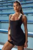 Balance - Square Neck Tennis Dress in Washed Black sold by Bo + Tee