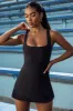 Balance - Square Neck Tennis Dress in Washed Black sold by Bo + Tee