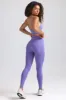 Define Luxe High-Waist Leggings in Purple sold by Bo + Tee
