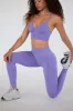 Define Luxe High-Waist Leggings in Purple sold by Bo + Tee