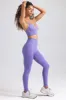 Define Luxe High-Waist Leggings in Purple sold by Bo + Tee