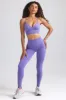 Define Luxe High-Waist Leggings in Purple sold by Bo + Tee