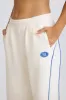 Petite Mid-Rise Straight-Leg Joggers in White sold by Bo + Tee