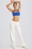Petite Mid-Rise Straight-Leg Joggers in White sold by Bo + Tee