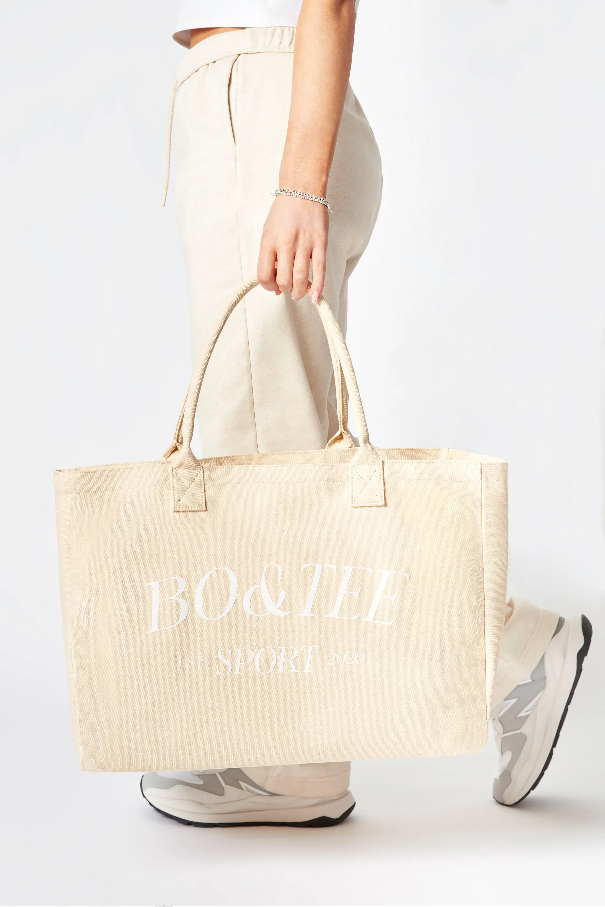 Sport - Large Canvas Tote Bag in Beige sold by Bo + Tee product image thumbnail 3