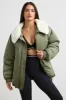 Any Day - Oversized Bomber Jacket in Deep Olive sold by Bo + Tee