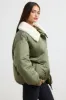 Any Day - Oversized Bomber Jacket in Deep Olive sold by Bo + Tee