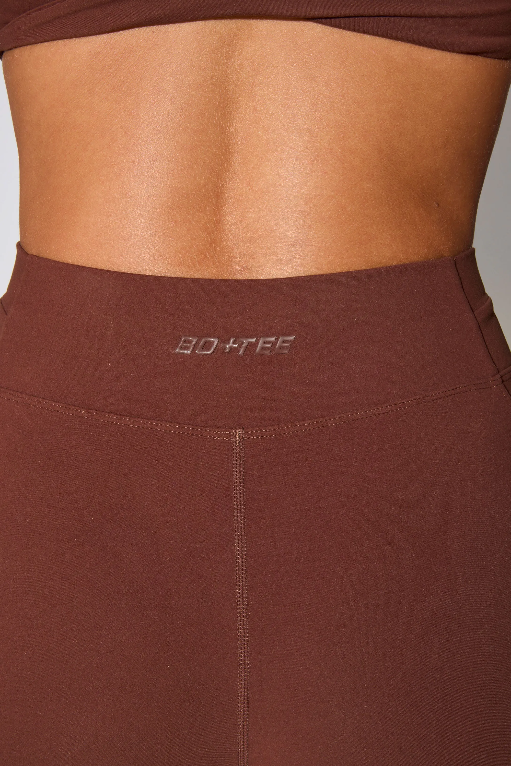 Twist Waist Flare Leggings in Brown sold by Bo + Tee product image thumbnail 5