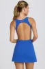 Soft Active Open-Back Tennis Dress in Cobalt sold by Bo + Tee