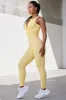 Velocity - Super Sculpt Seamless Zip Up Full Length Unitard in Soft Yellow sold by Bo + Tee