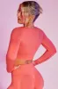 Reignited - Seamless Long Sleeve Crop Top in Coral sold by Bo + Tee