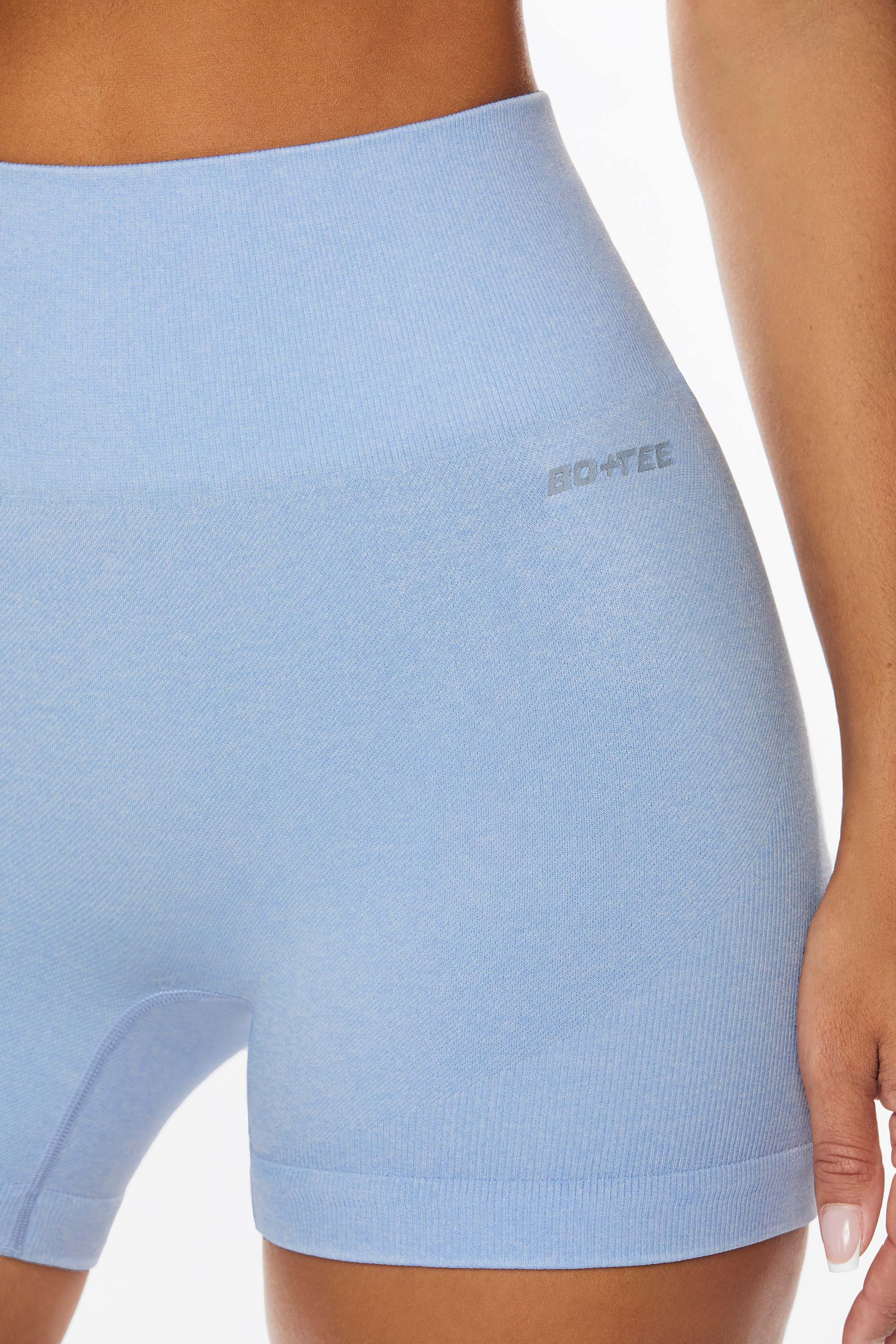 Endurance - Seamless Mini Shorts in Blue sold by Bo + Tee product image thumbnail 4