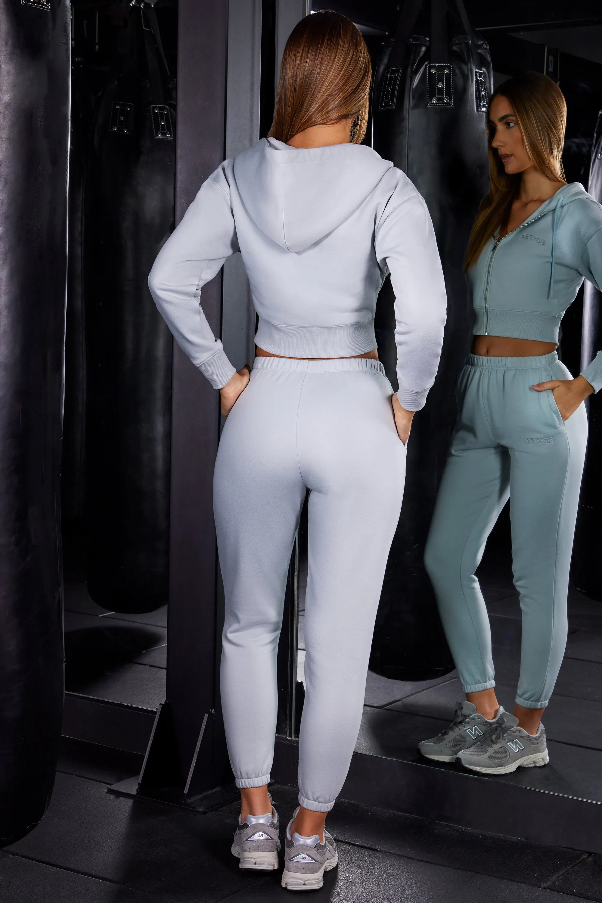 In My Stride - Petite Slim Fit Jogger Bottoms in Grey sold by Bo + Tee product image thumbnail 3