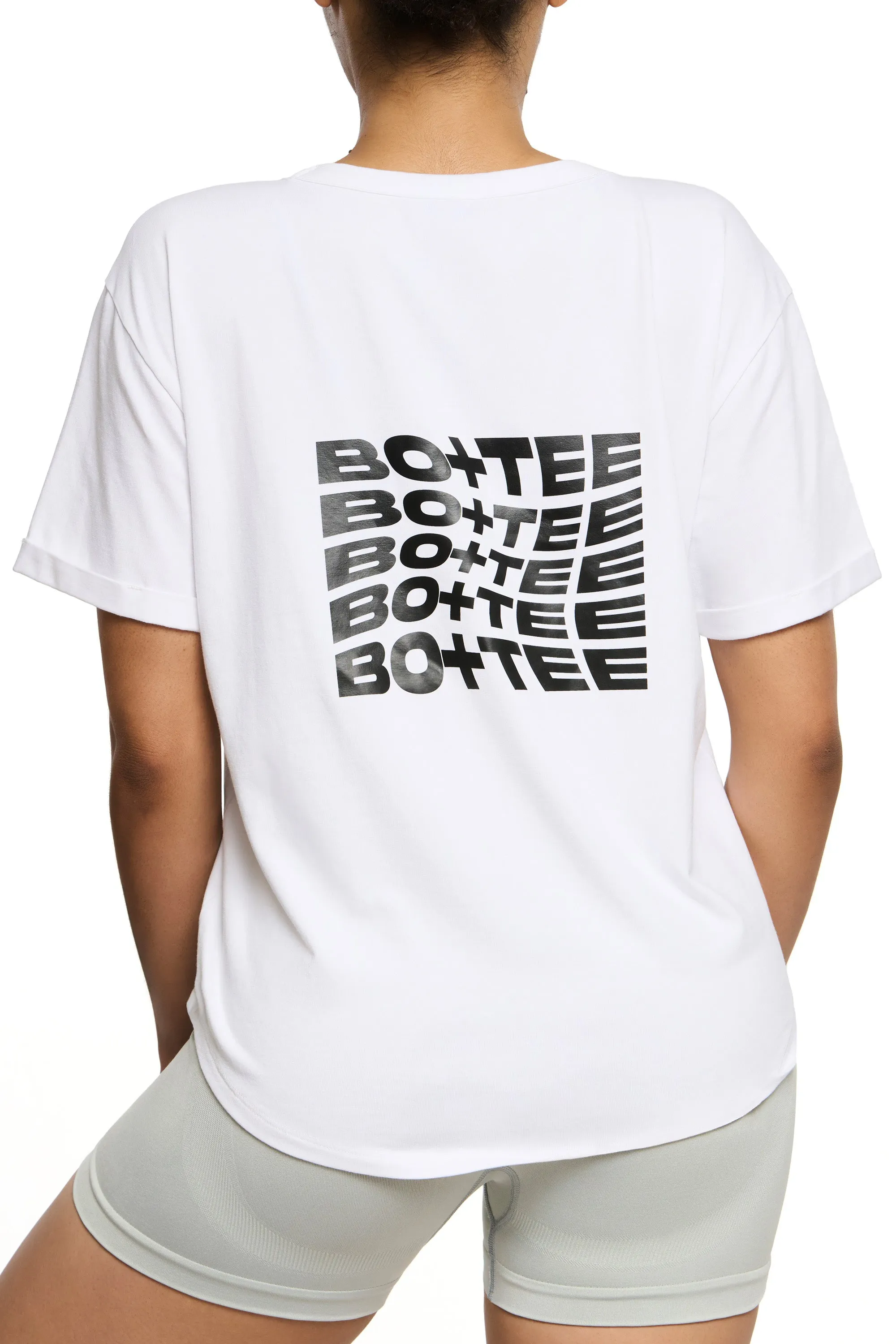 Relax - Oversized Long Length T-Shirt in White sold by Bo + Tee product image thumbnail 3