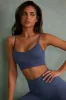 Determination - Super Sculpt Scoop Neck Sports Bra in Steel Blue sold by Bo + Tee