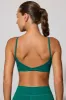 Adjust - Twist Back Scoop Neck Sports Bra in Teal Green sold by Bo + Tee