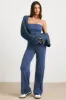 Lounge - Chunky Knit Shrug in Washed Navy sold by Bo + Tee