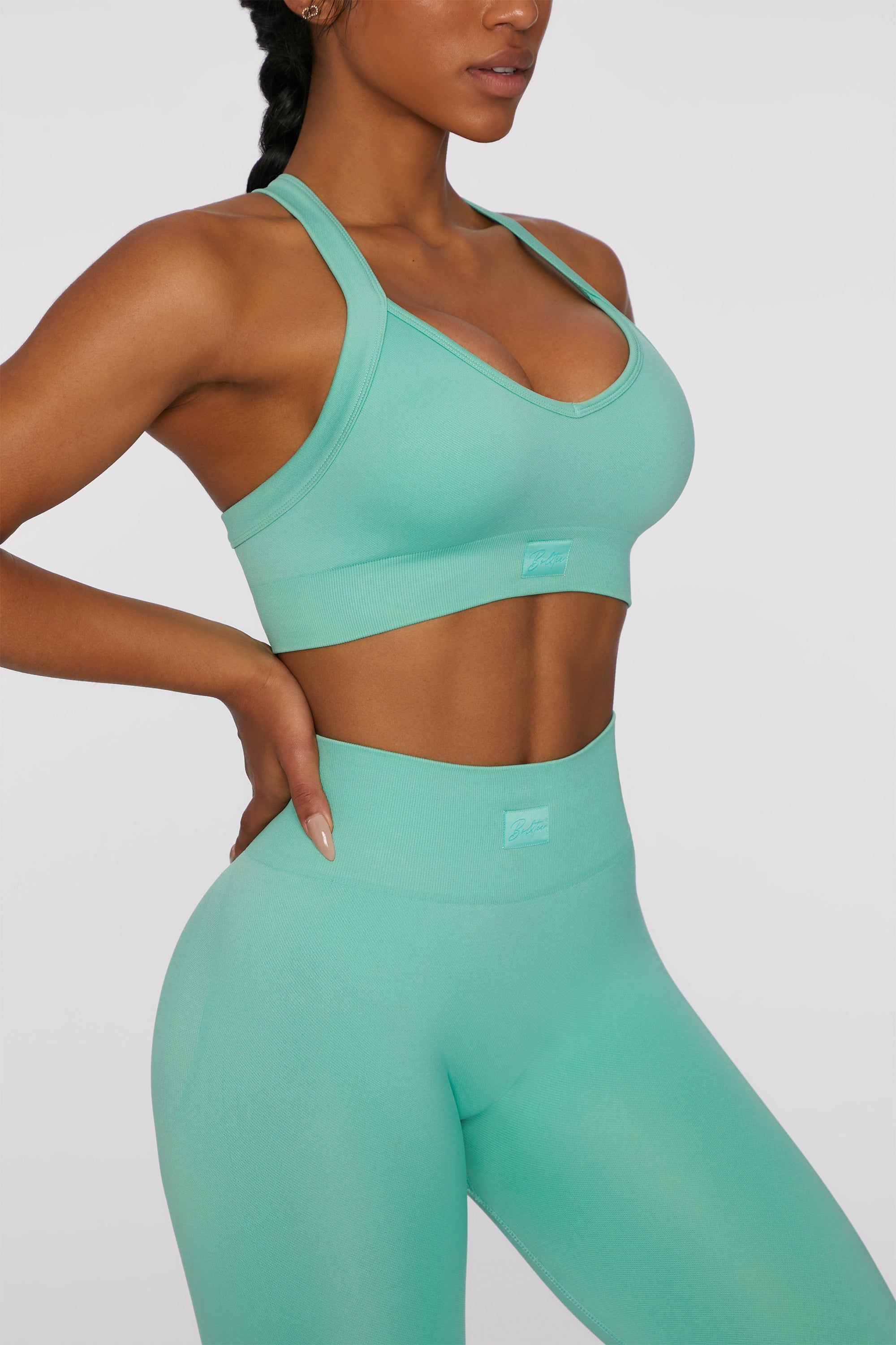 Purpose - Sports Bra - Turquoise sold by Bo + Tee product image thumbnail 5