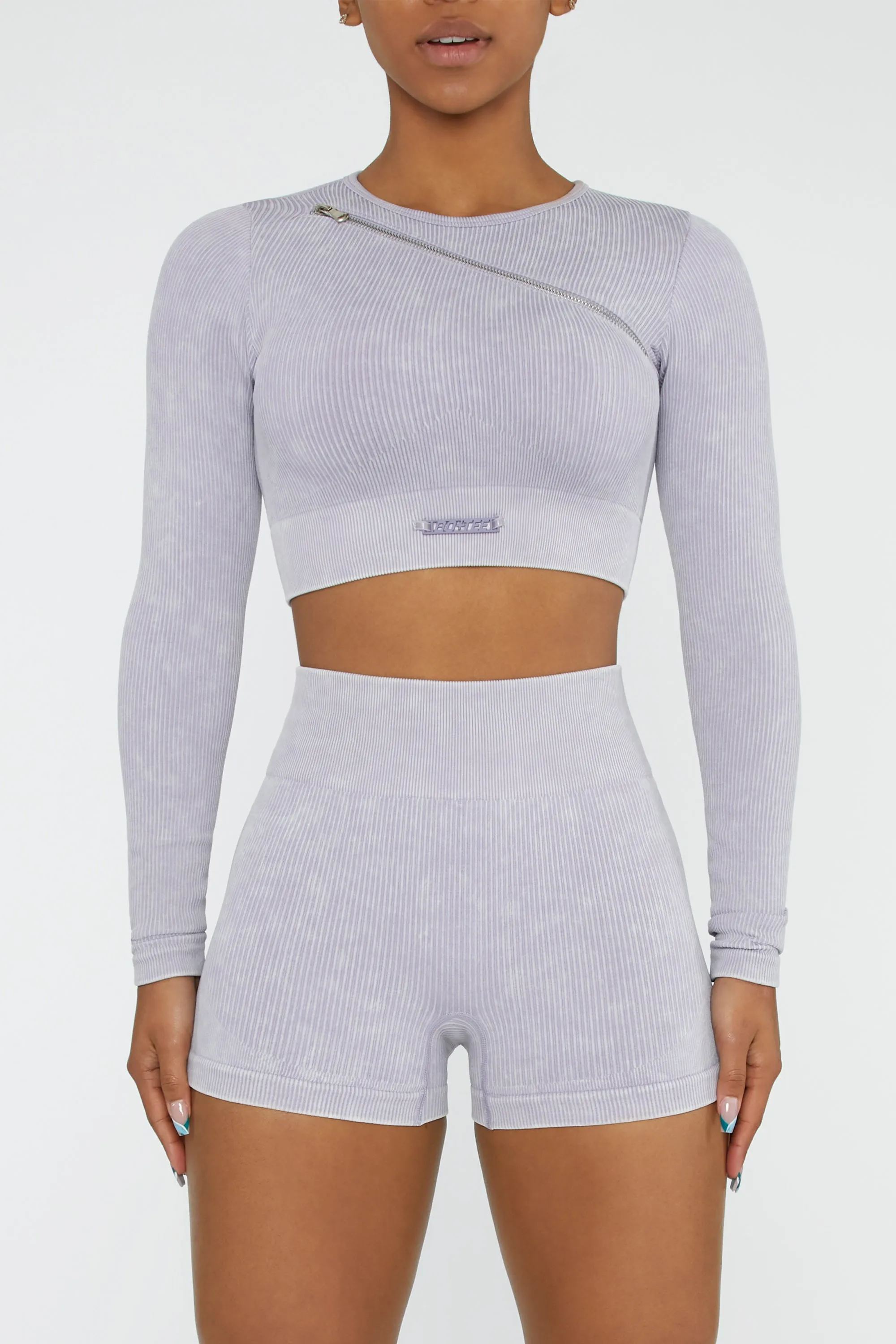 Agile - Crop Top in Lilac sold by Bo + Tee product image thumbnail 4
