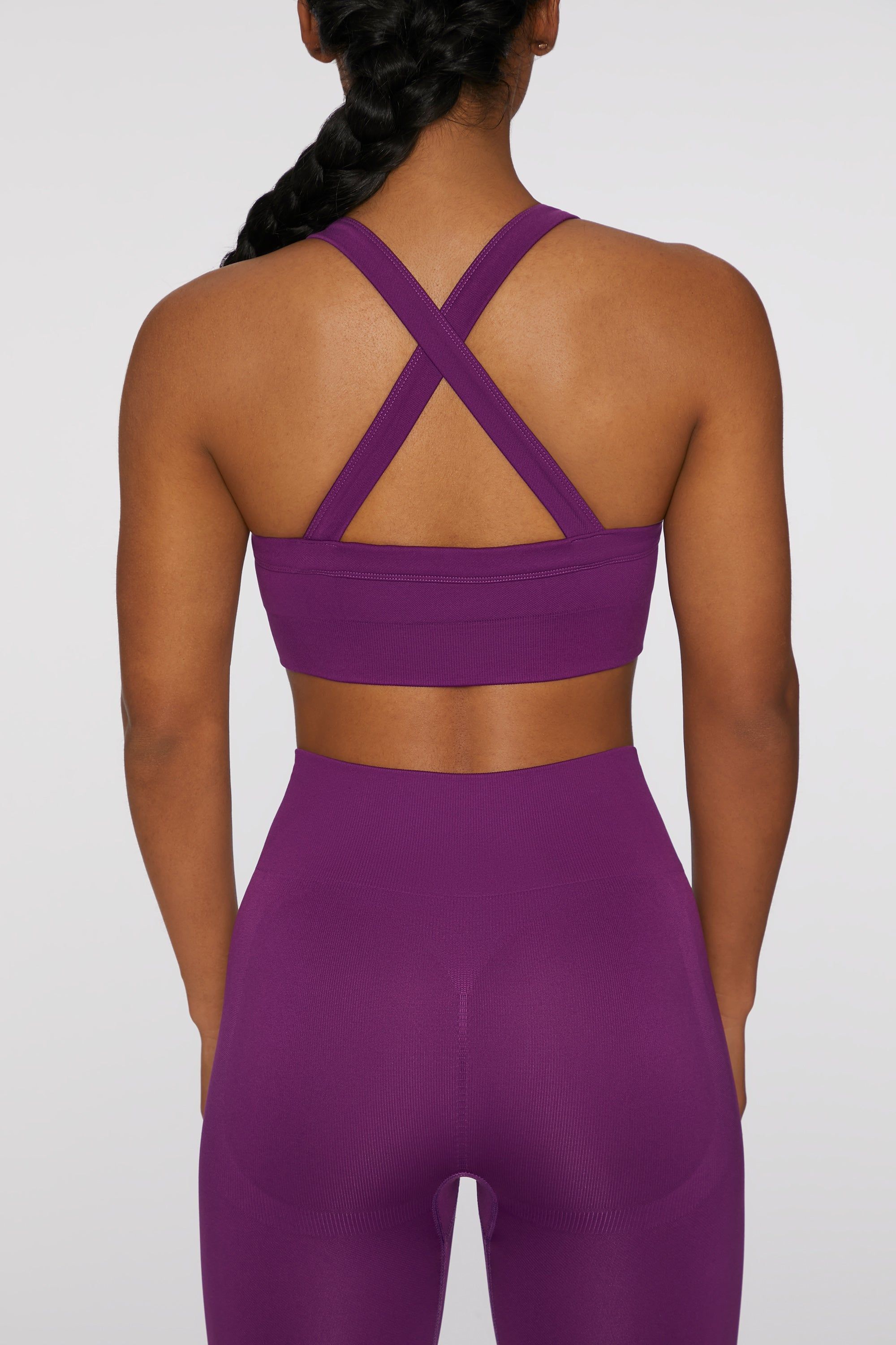 Purpose - Sports Bra - Dark Purple sold by Bo + Tee product image thumbnail 3