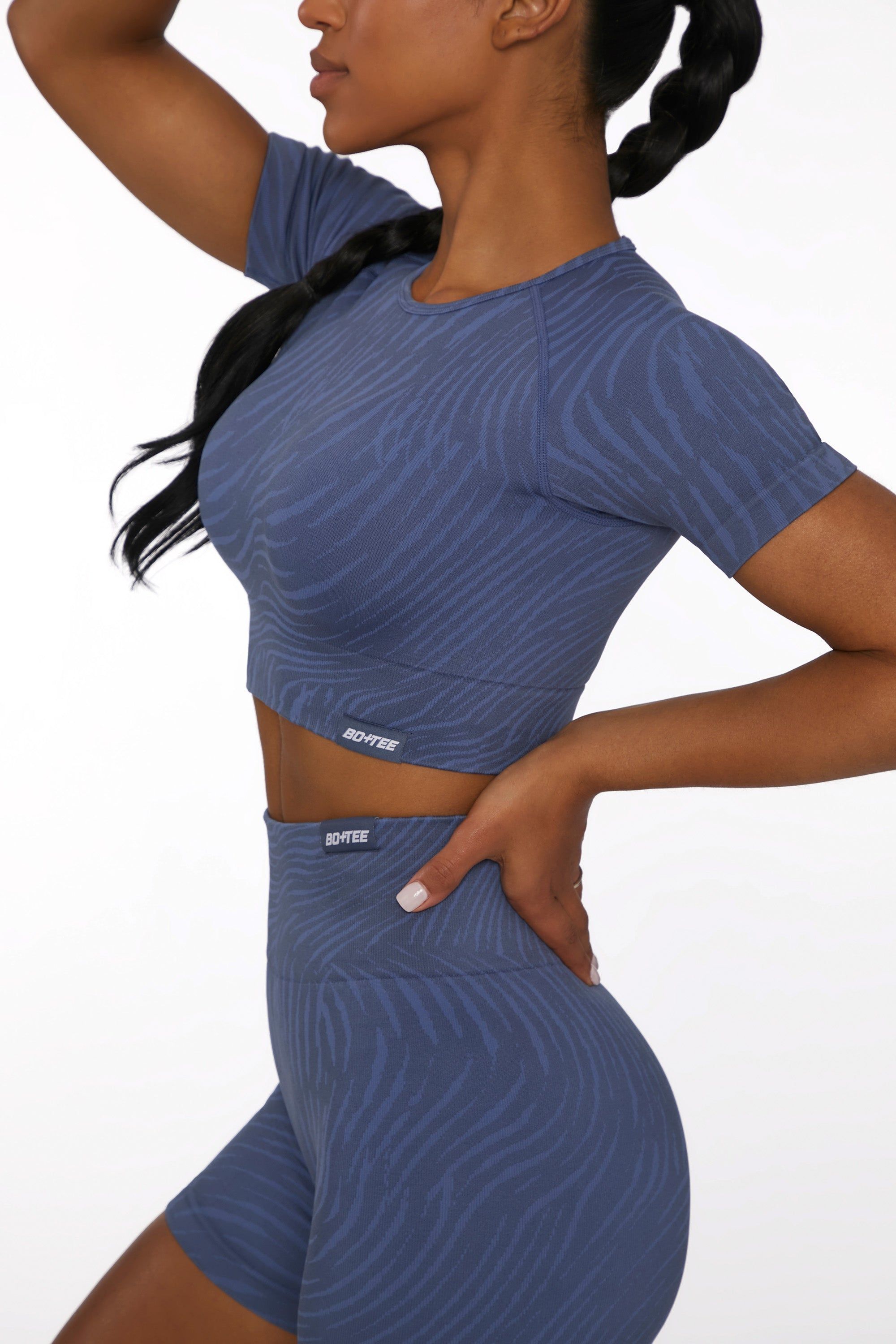 Instinct - Crop Top - Indigo sold by Bo + Tee product image thumbnail 4