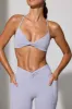 Evolve - Multiway Twist Front Sports Bra in Soft Lavender sold by Bo + Tee
