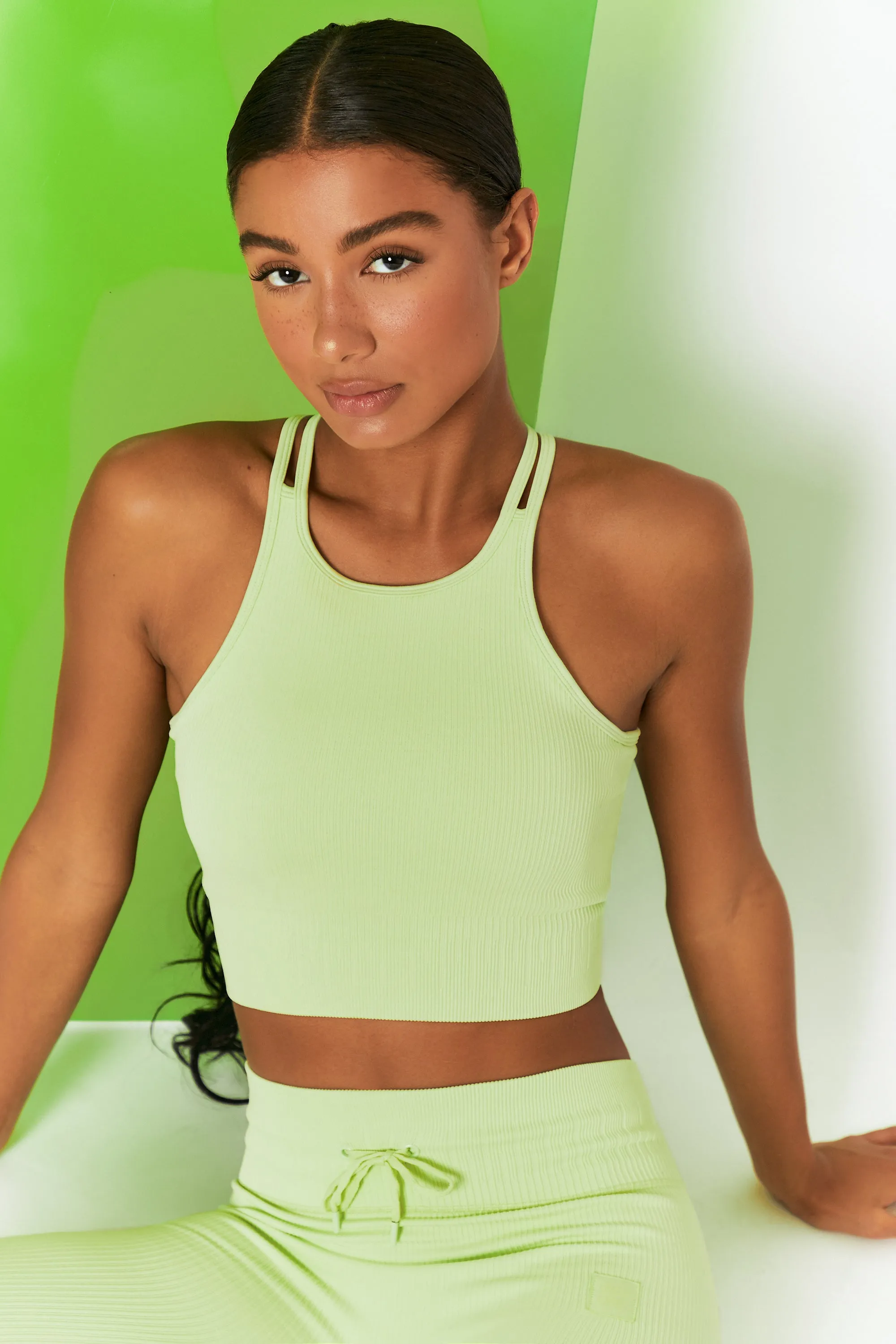 Feel Your Power - Crop Top in Lime sold by Bo + Tee