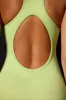 Performance - Super Sculpt Open Back Unitard in Key Lime sold by Bo + Tee