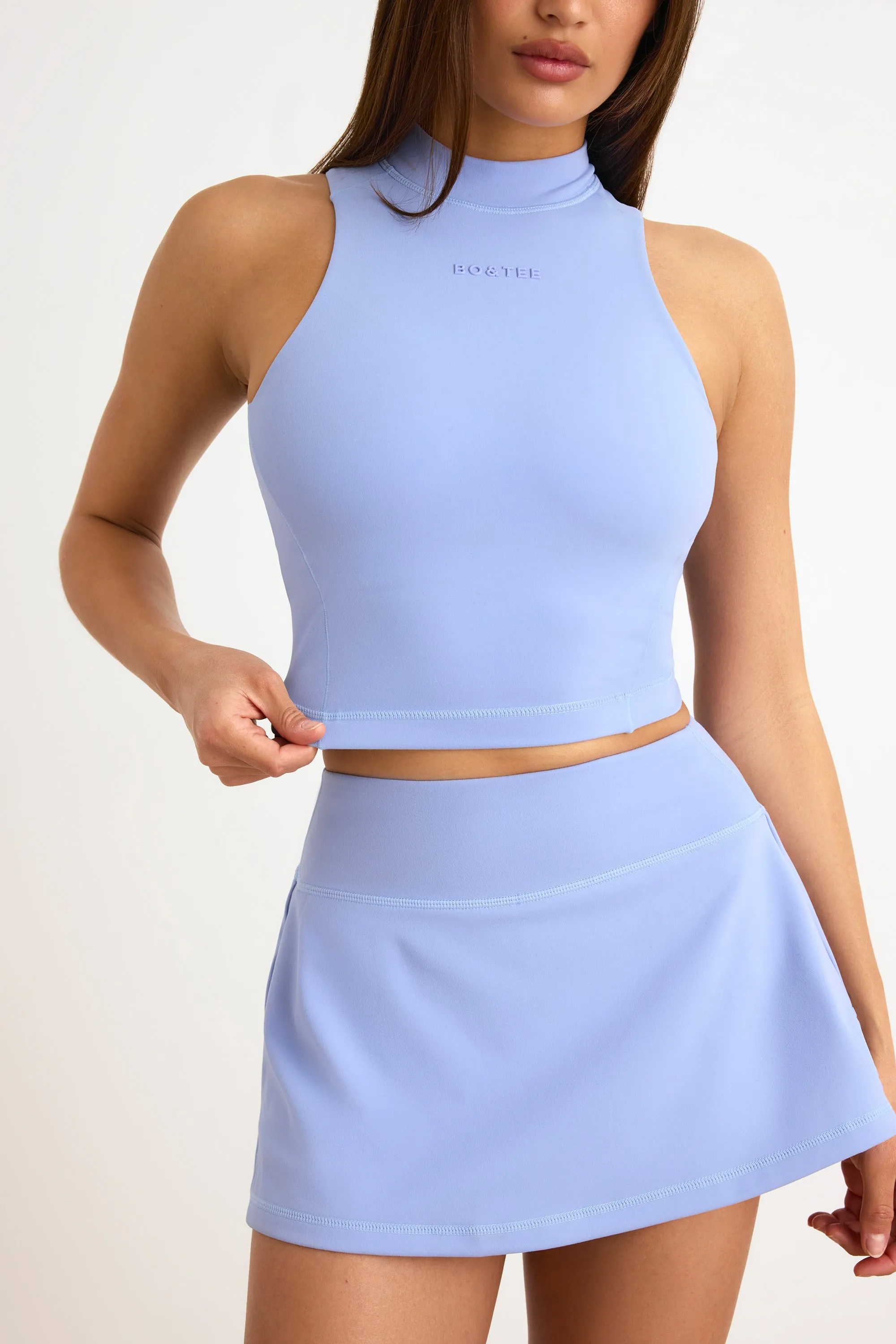 Soft Active High-Neck Tank Top in Lavender Blue sold by Bo + Tee product image thumbnail 4