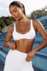 Flow - Soft Rib Scoop Neck Bralette in White sold by Bo + Tee