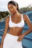 Flow - Soft Rib Scoop Neck Bralette in White sold by Bo + Tee