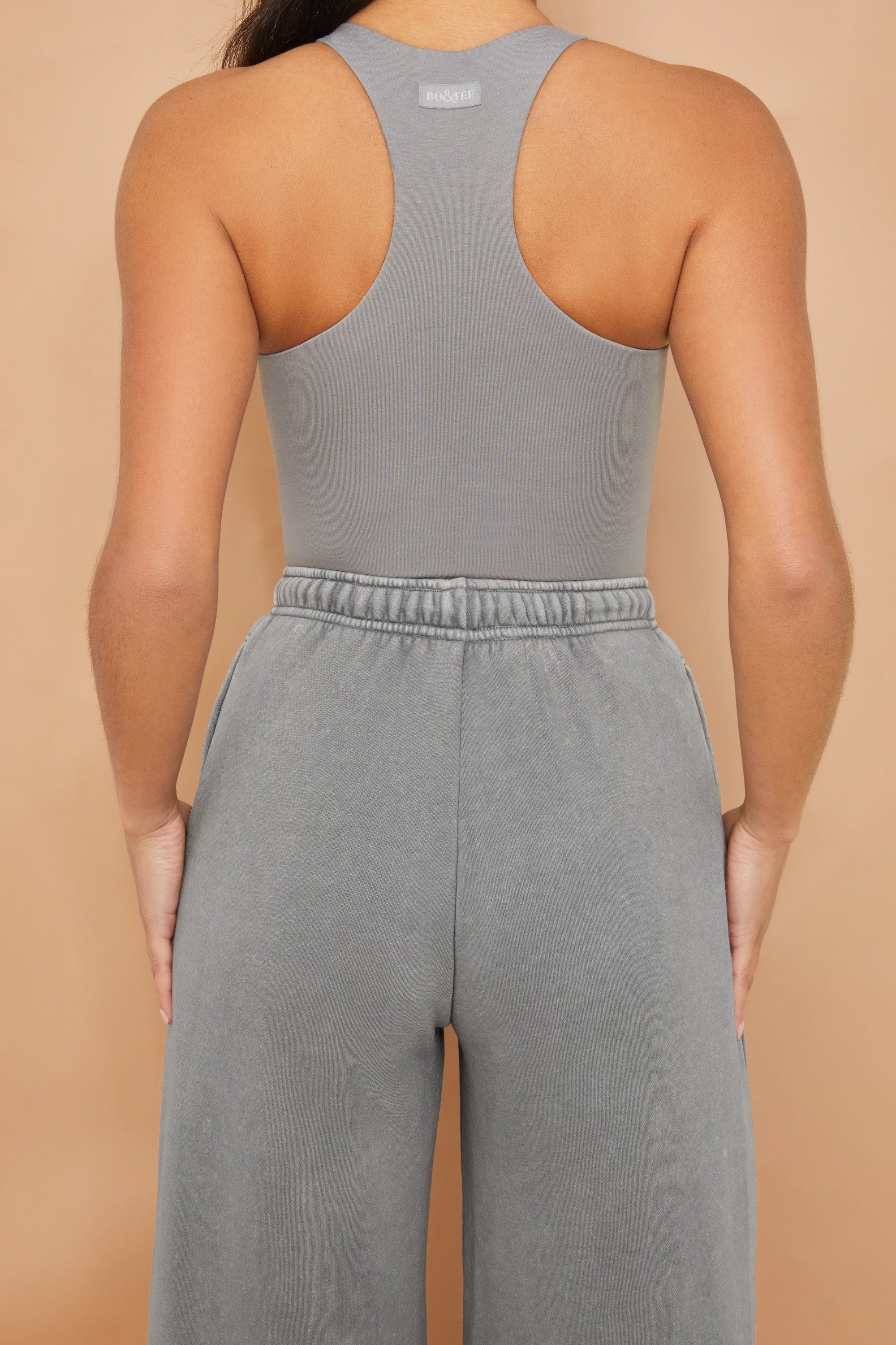 Aligned - Bodysuit in Grey sold by Bo + Tee product image thumbnail 3
