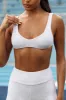 Flow - Soft Rib Scoop Neck Bralette in Marled Grey sold by Bo + Tee
