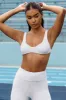 Flow - Soft Rib Scoop Neck Bralette in Marled Grey sold by Bo + Tee