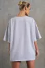 No Effort - Oversized Slogan T-Shirt in Heather Grey sold by Bo + Tee