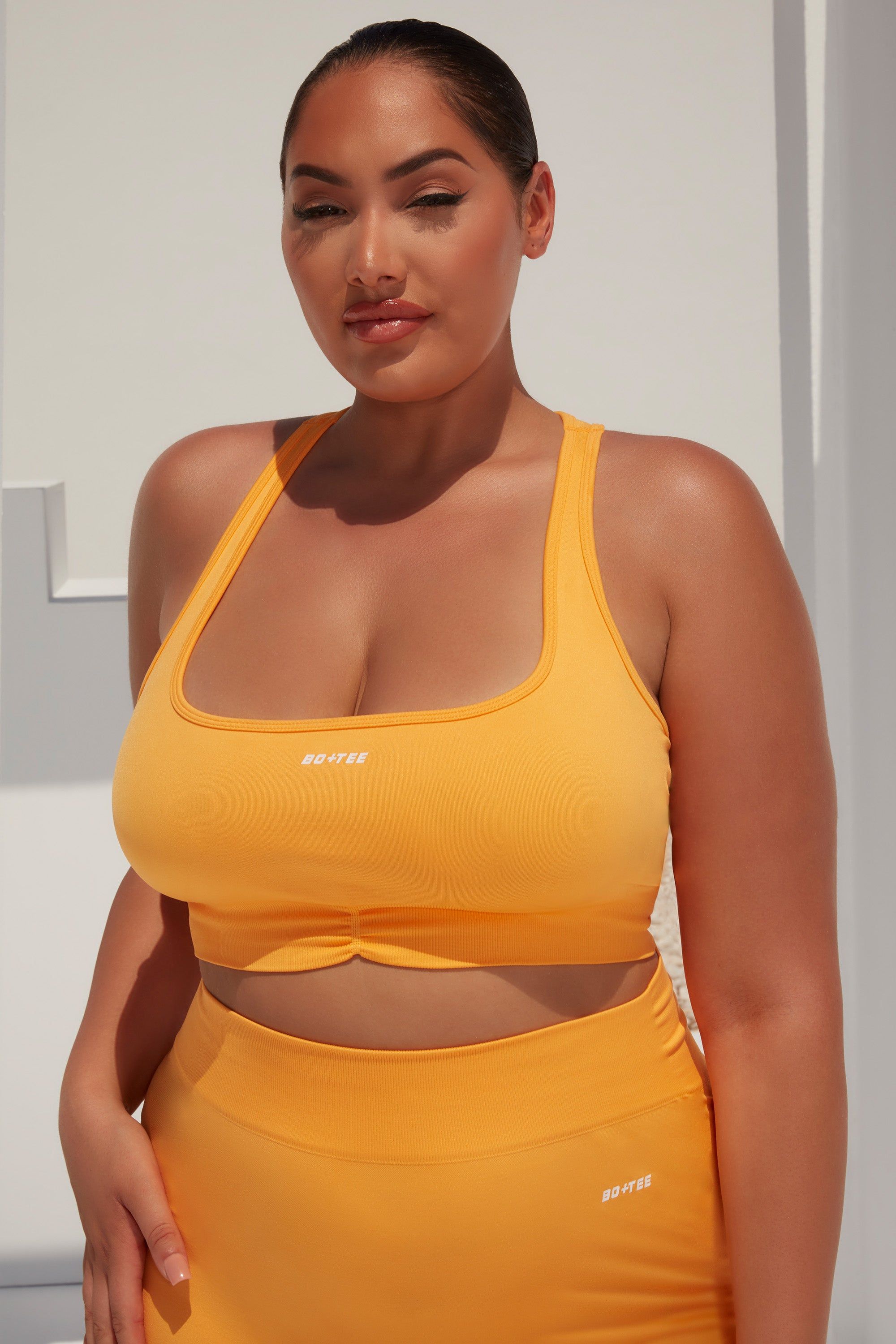 Radiate - Sports Bra in Light Orange sold by Bo + Tee product image thumbnail 5