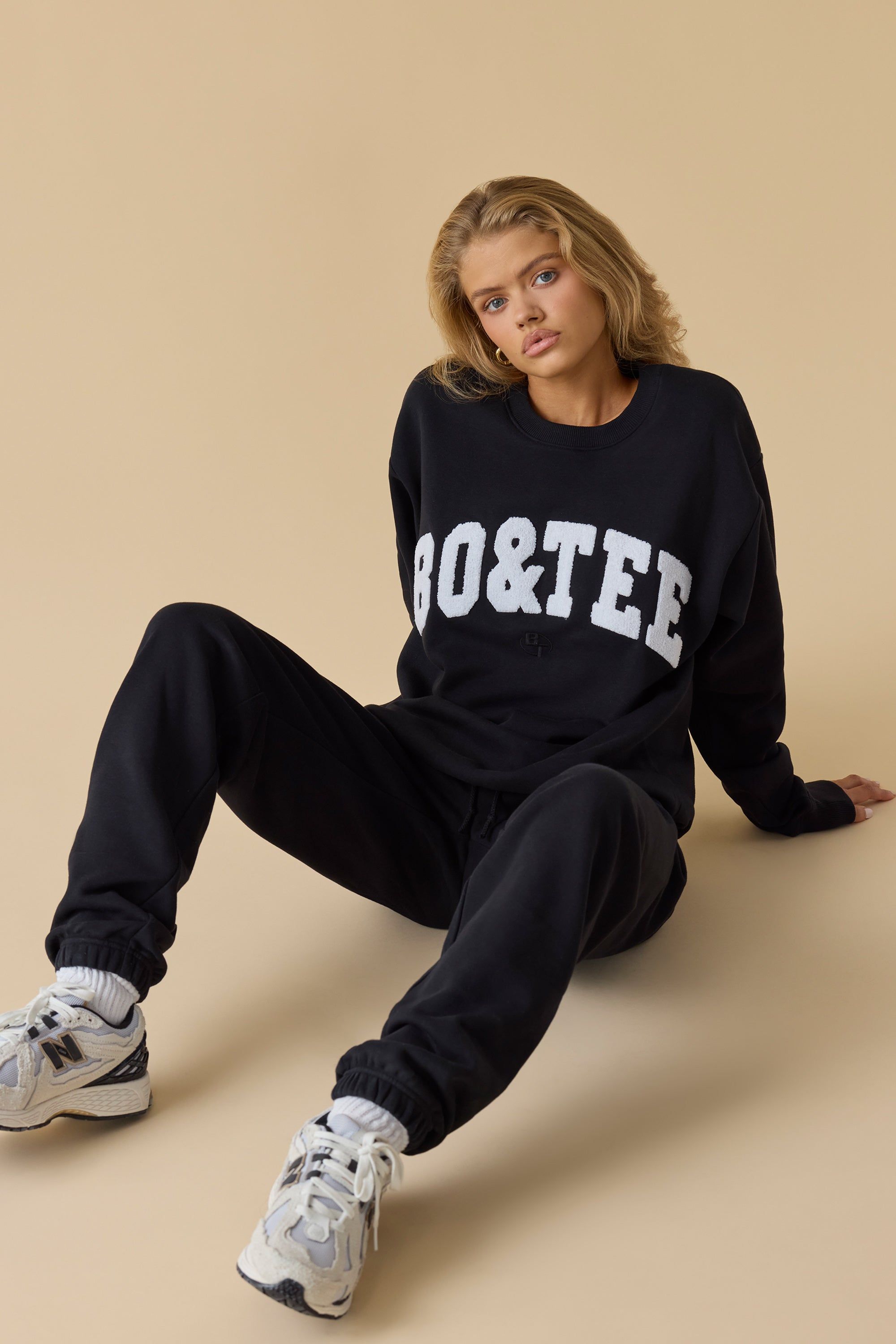 Self Care - Oversized Crew Neck Sweatshirt in Black sold by Bo + Tee product image thumbnail 8