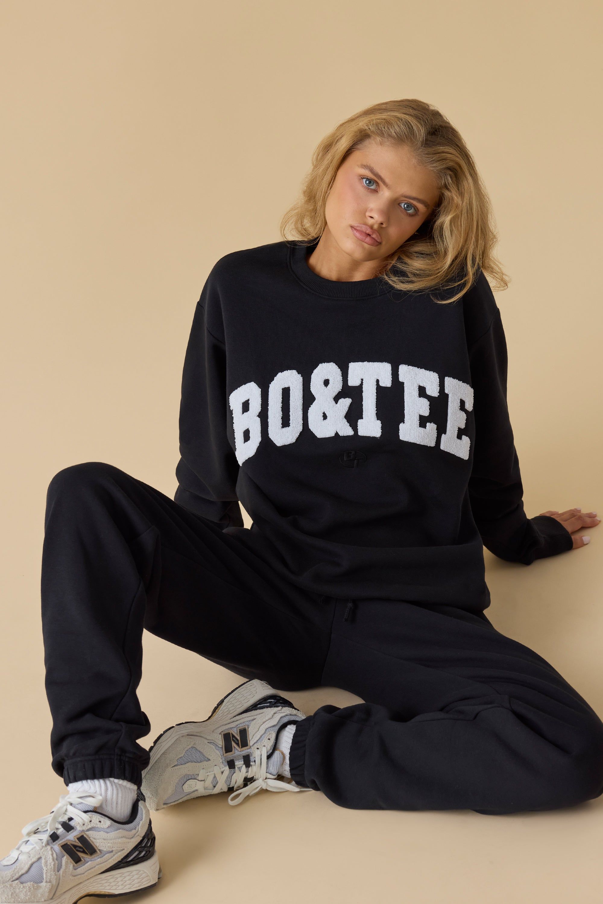 Self Care - Oversized Crew Neck Sweatshirt in Black sold by Bo + Tee product image thumbnail 6