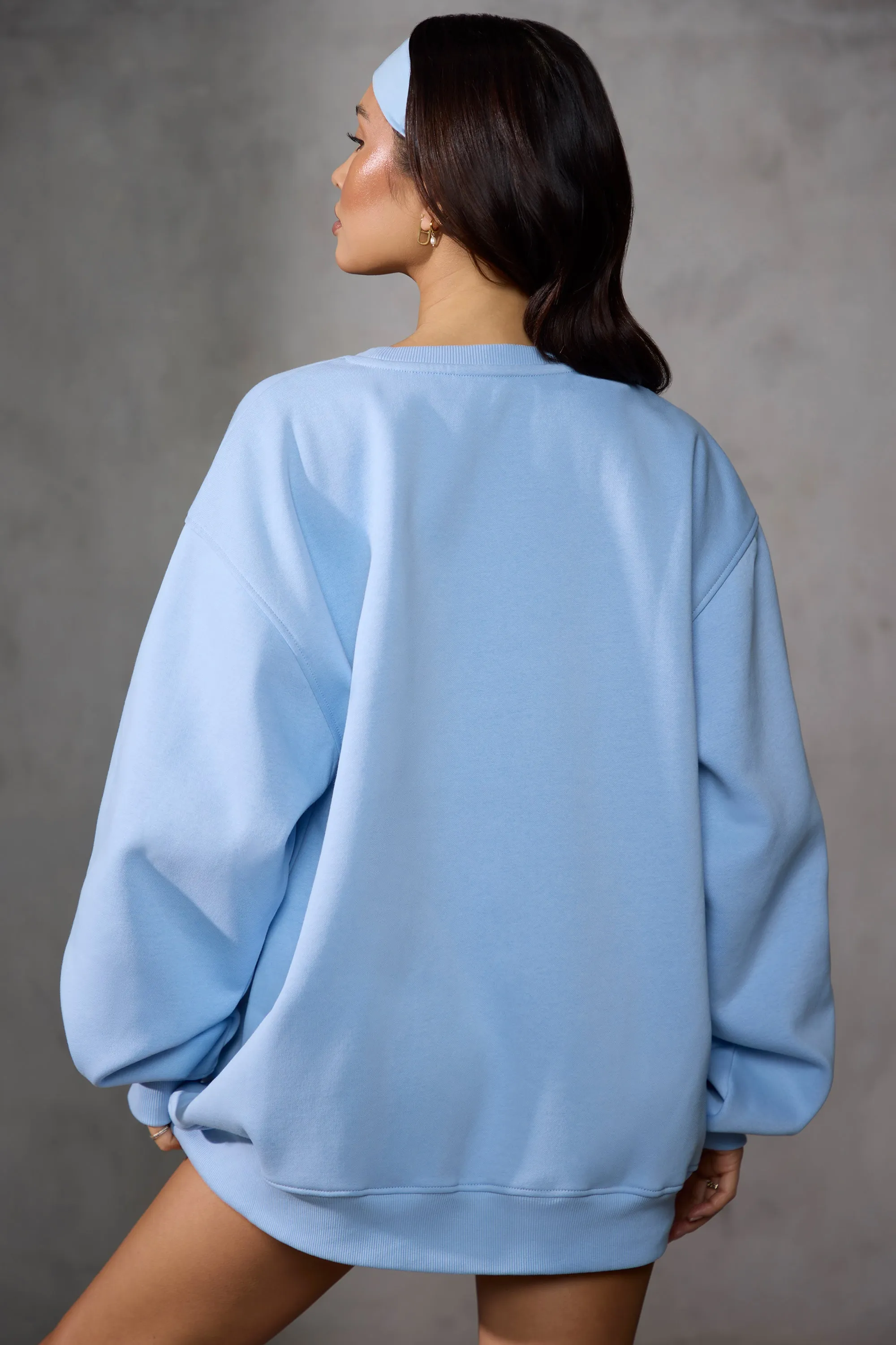 New Staples - Oversized Sweatshirt in Sky Blue sold by Bo + Tee product image thumbnail 3