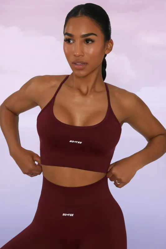 Circuit - Sports Bra - Deep Red sold by Bo + Tee