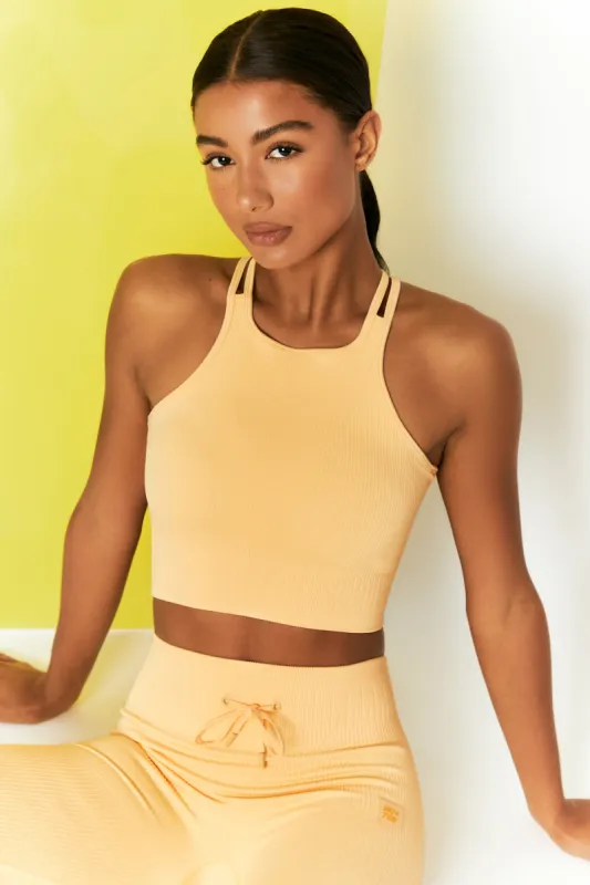 Feel Your Power - Crop Top in Yellow sold by Bo + Tee