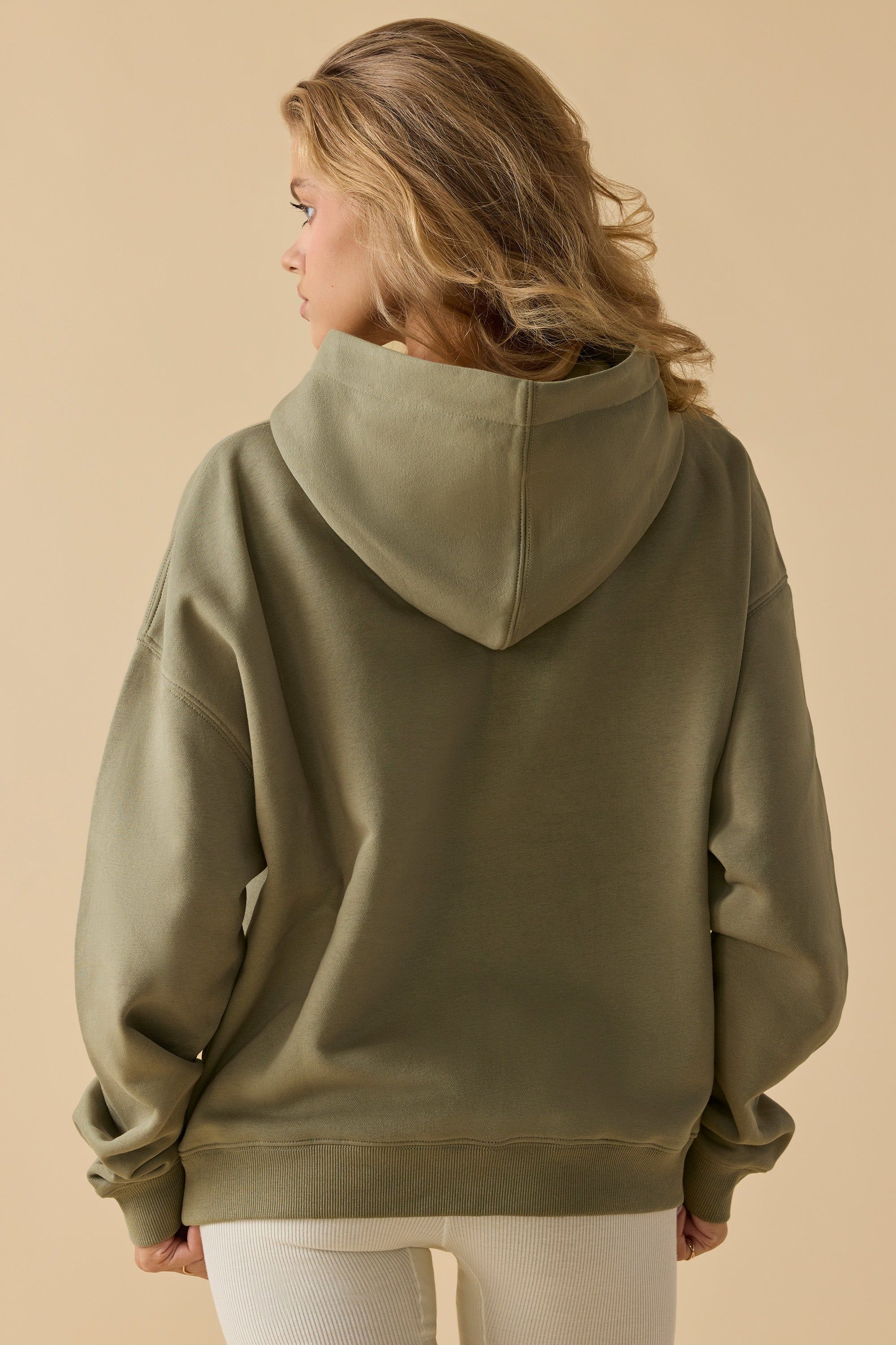 Comfort - Oversized Hooded Sweatshirt in Soft Olive sold by Bo + Tee product image thumbnail 7