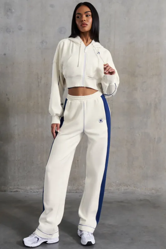 Elite - Petite Wide Leg Sweatpants in White sold by Bo + Tee