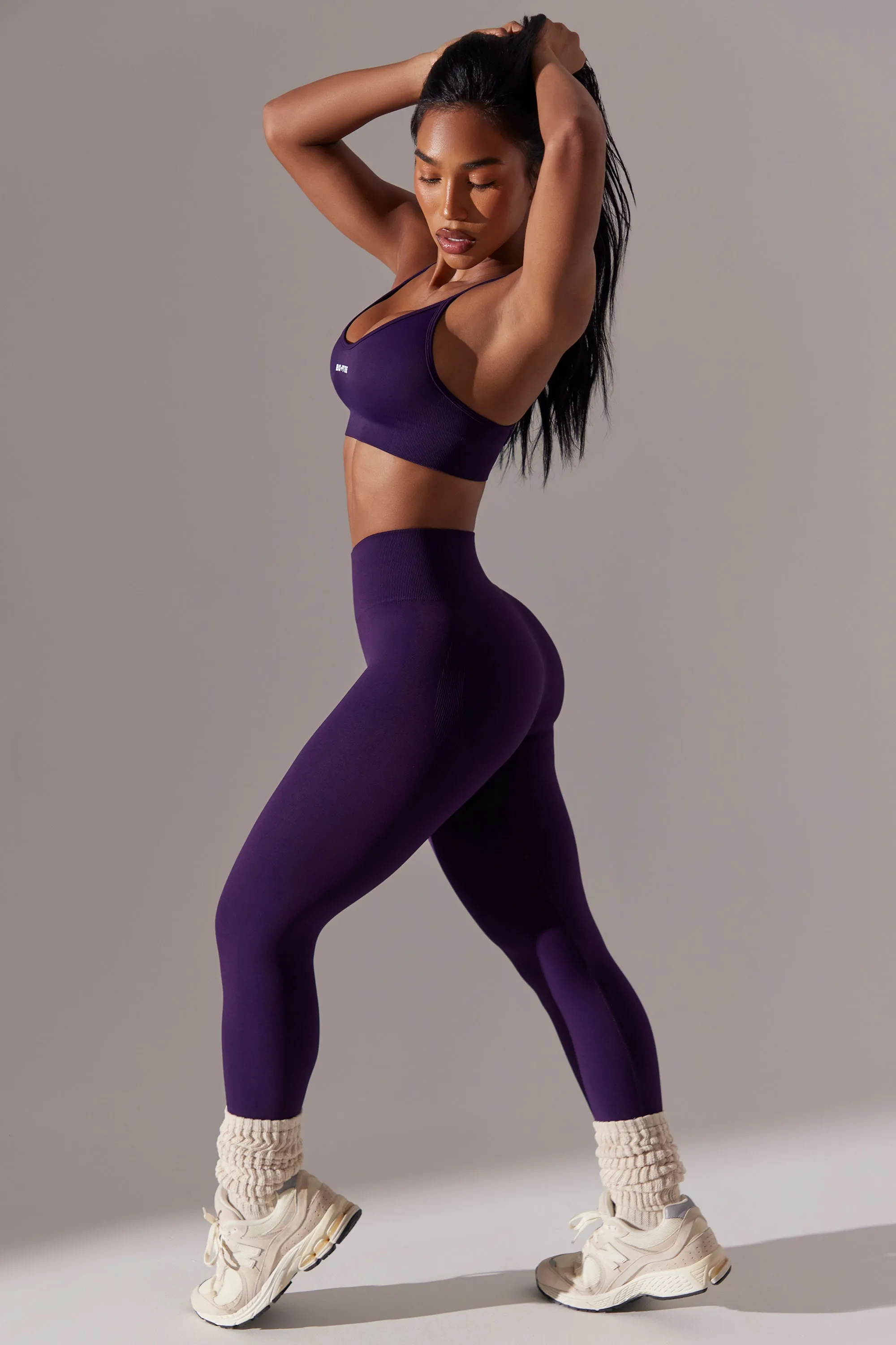Dedicated - Petite High Waist Super Sculpt Leggings in Purple sold by Bo + Tee