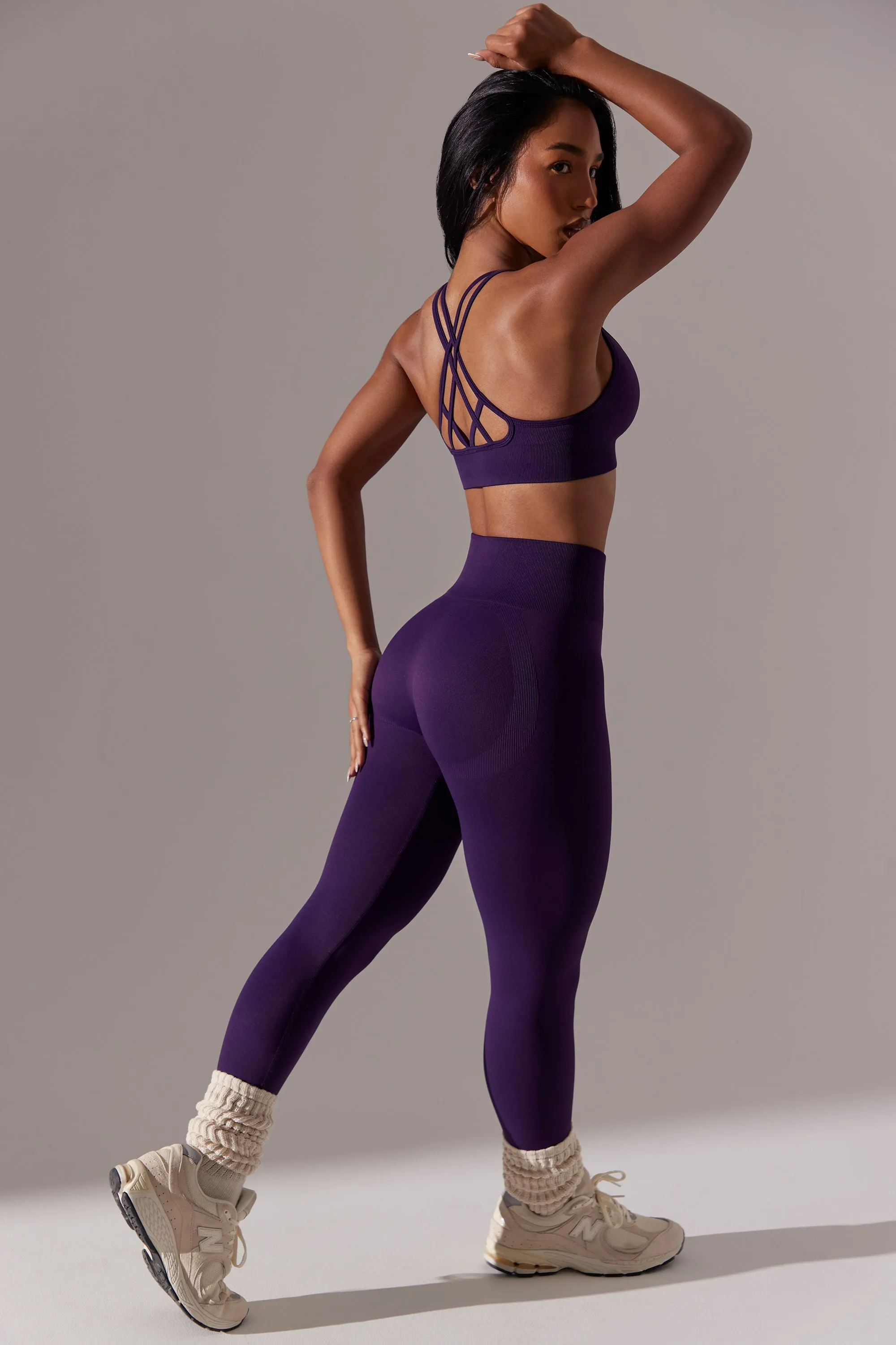 Dedicated - Petite High Waist Super Sculpt Leggings in Purple sold by Bo + Tee product image thumbnail 5