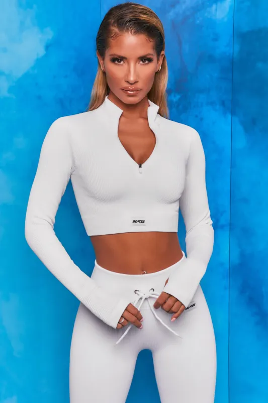Endure - Crop Top in  White sold by Bo + Tee