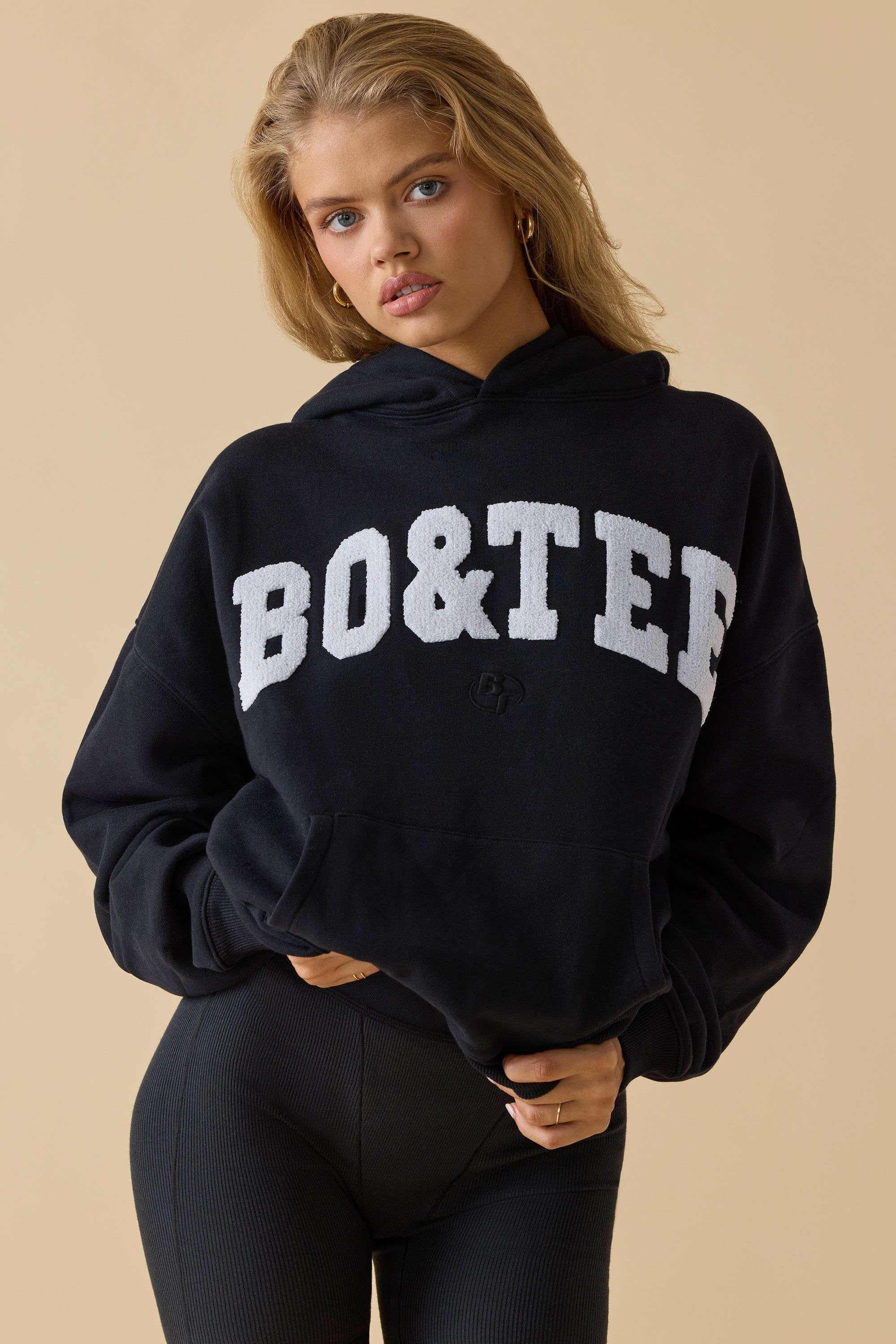 Comfort - Oversized Hooded Sweatshirt in Black sold by Bo + Tee product image thumbnail 6